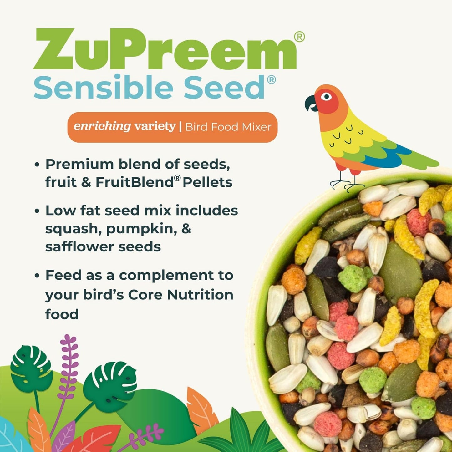 Zupreem Sensible Seed Medium Birds