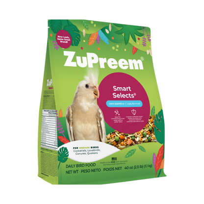 ZuPreem Smart Selects Bird Food for Medium Birds 2.5lbs